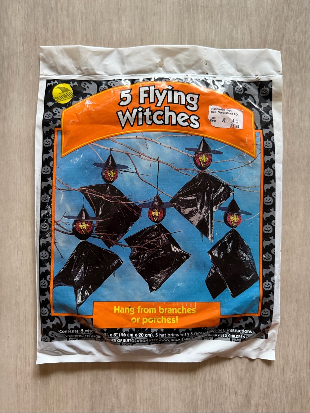 Vintage 90s Sun Hill Industries "5 Flying Witches" New Sealed